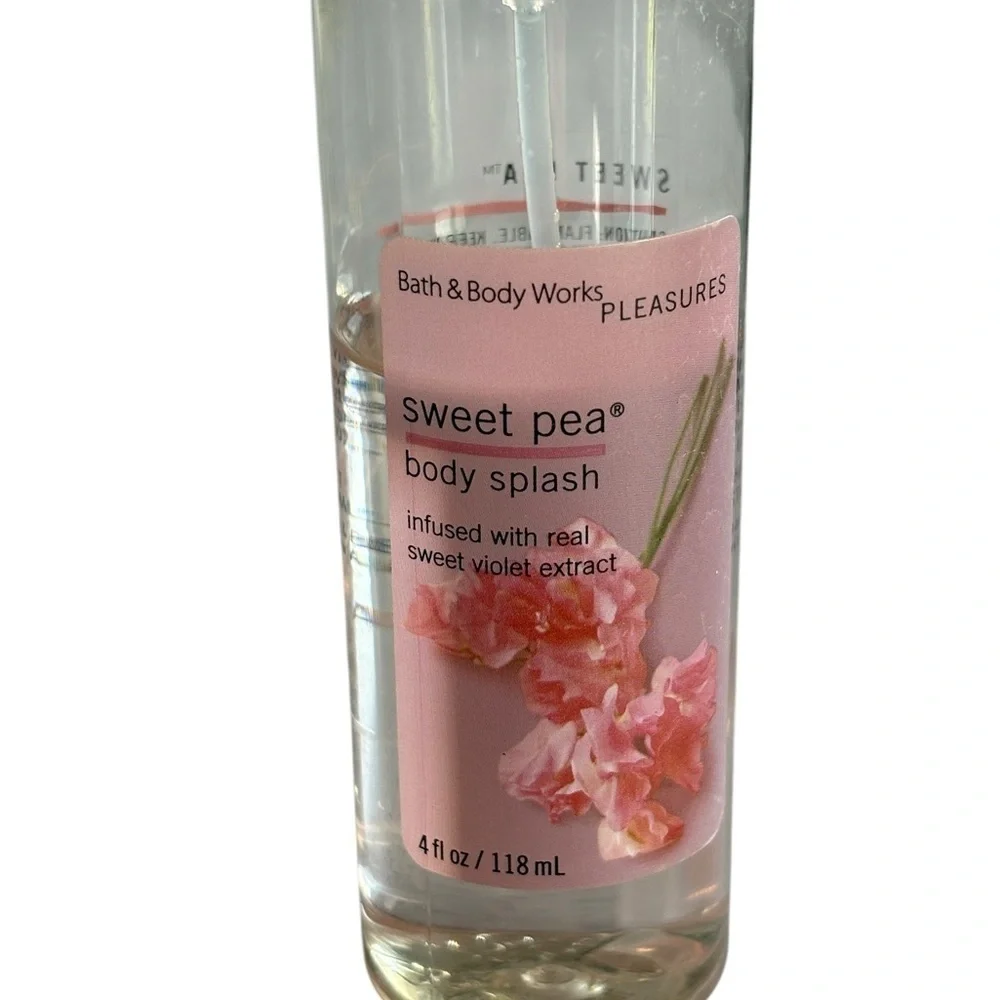 Bath & Body Works Sweet Pea Body Splash 4 oz Travel